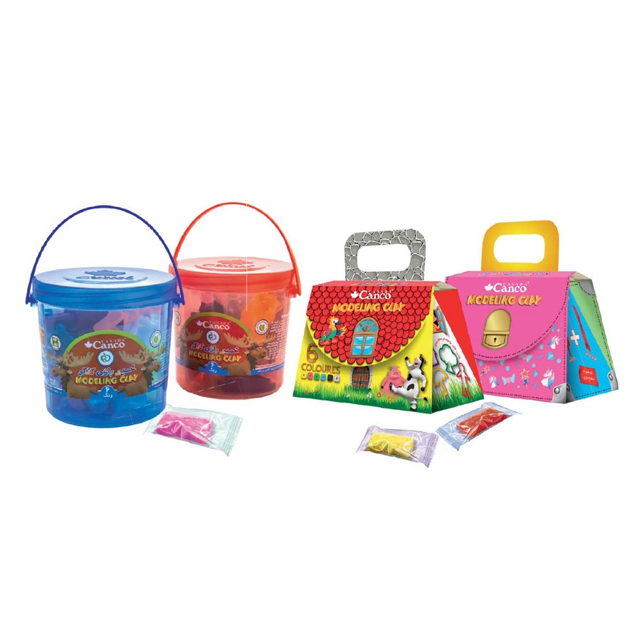 خمیر بازی کیف و کلبه  کنکو-( 6 رنگ ) آنتی باکتریال گیاهی