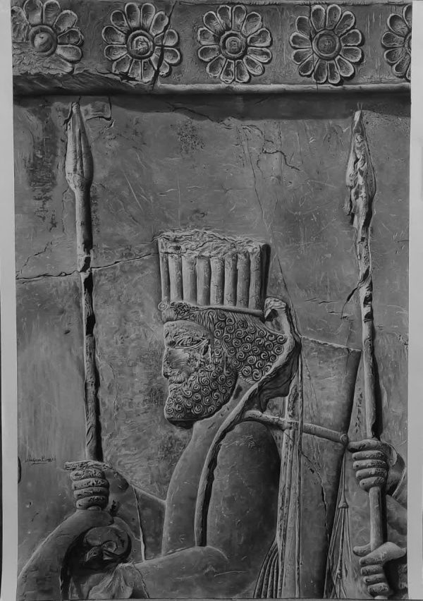 تابلو نقاشی نام تابلو اصالت تکنیک سیاهقلم سبک هایپرریالیسم ابعاد 50در70