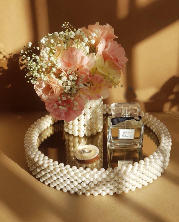 سینی آینه ای مرواریدی 32سانتی - Image 7