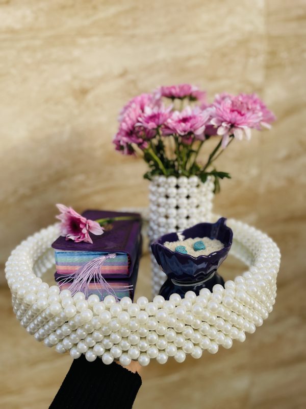 سینی آینه ای مرواریدی 32سانتی - Image 8